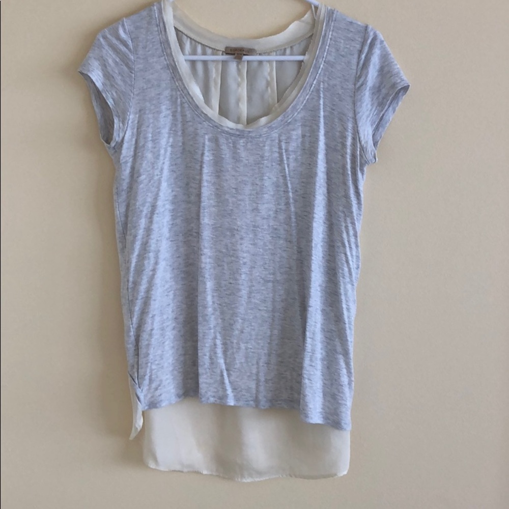 Anthropologie Shirt with Silk Back